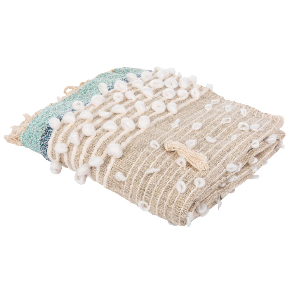 Popper Throw, Multi/Blue/Natural. Picture 1