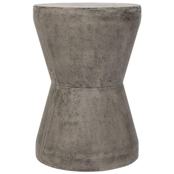 Torre Indoor/Outdoor Modern Concrete 17.3-Inch H Accent Table. Picture 1