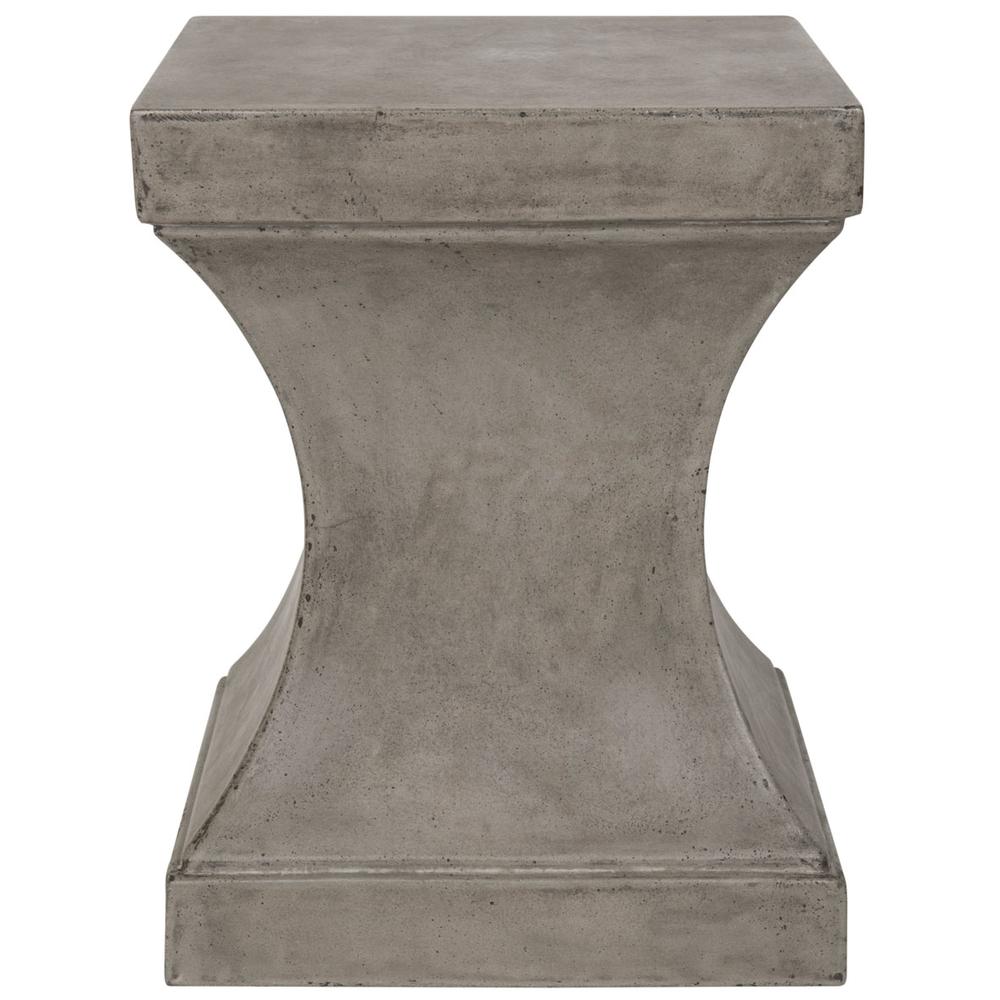 Curby Indoor/Outdoor Modern Concrete 17.7-Inch H Accent Table. Picture 1