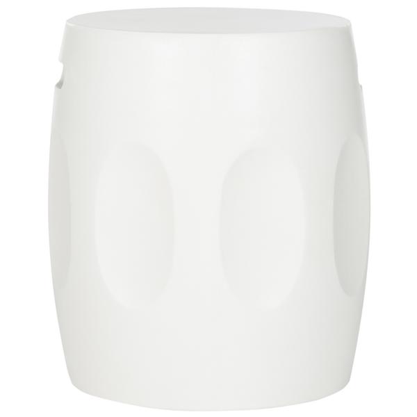 Zuri Indoor/Outdoor Modern Concrete Round 17.7-Inch H Accent Table. Picture 1