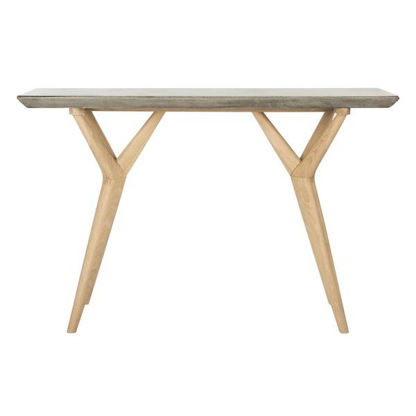 Ragna Indoor/Outdoor Modern Concrete 29.92-Inch H Console. Picture 1