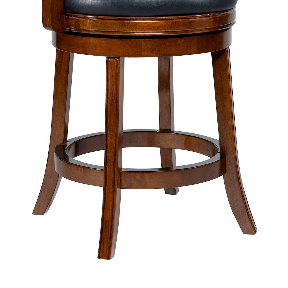 Balen Swivel Counter Stool - Cappuccino Finish. Picture 3