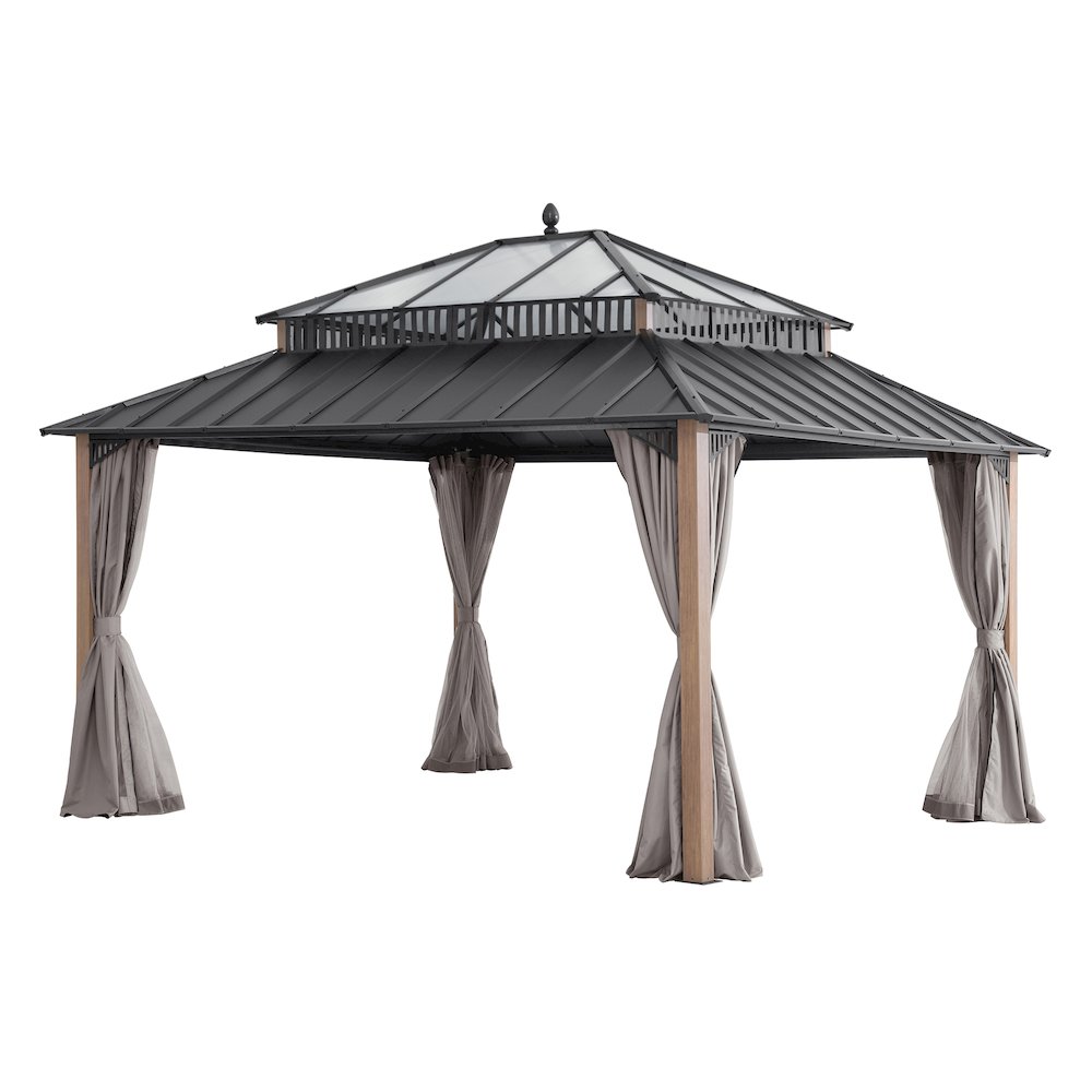 14 ft. x 12 ft. Kingston Extra-Tall, Wide Hardtop Gazebo. Picture 1