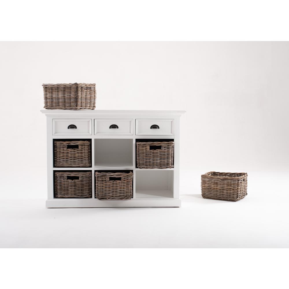 Halifax Classic White Buffet with 6 Baskets. Picture 9