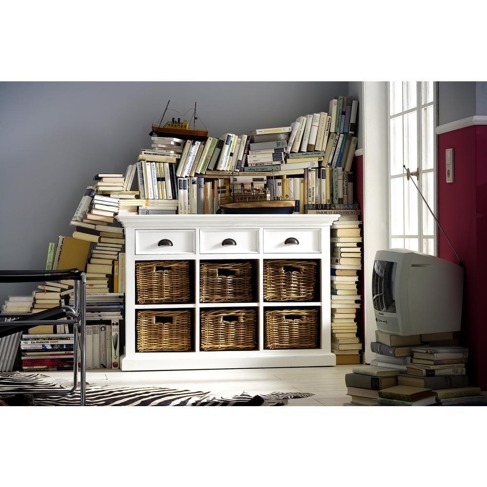 Halifax Classic White Buffet with 6 Baskets. Picture 15