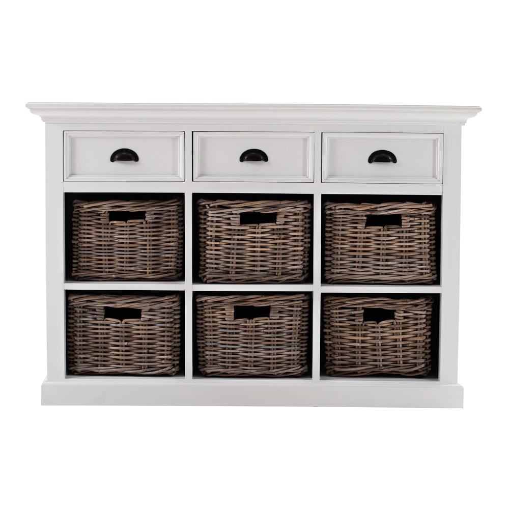 Halifax Classic White Buffet with 6 Baskets. Picture 18