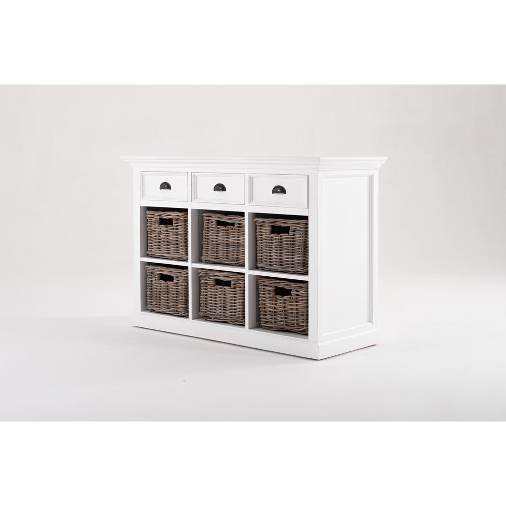 Halifax Classic White Buffet with 6 Baskets. Picture 5
