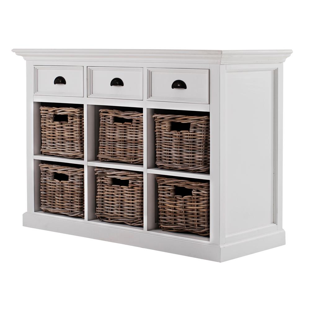 Halifax Classic White Buffet with 6 Baskets. Picture 19