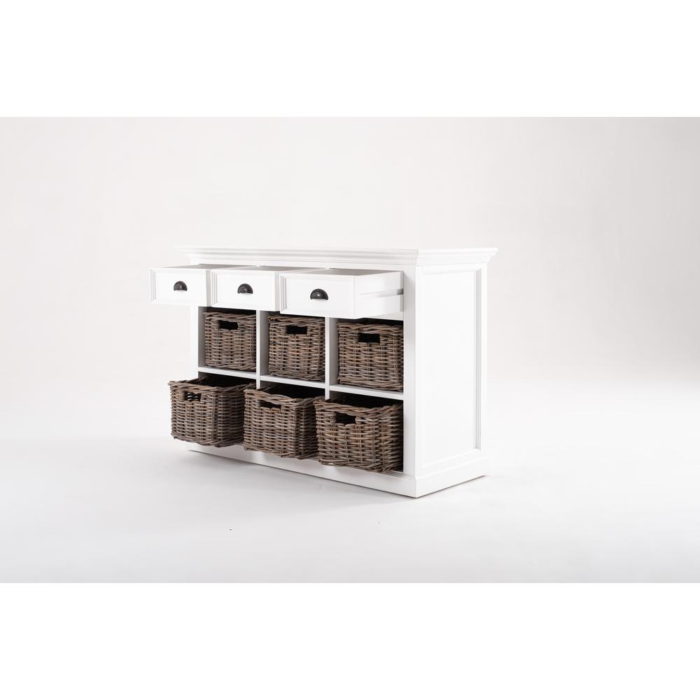 Halifax Classic White Buffet with 6 Baskets. Picture 7
