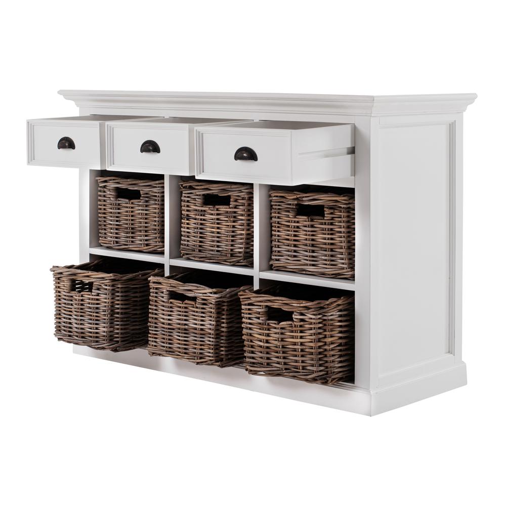 Halifax Classic White Buffet with 6 Baskets. Picture 20