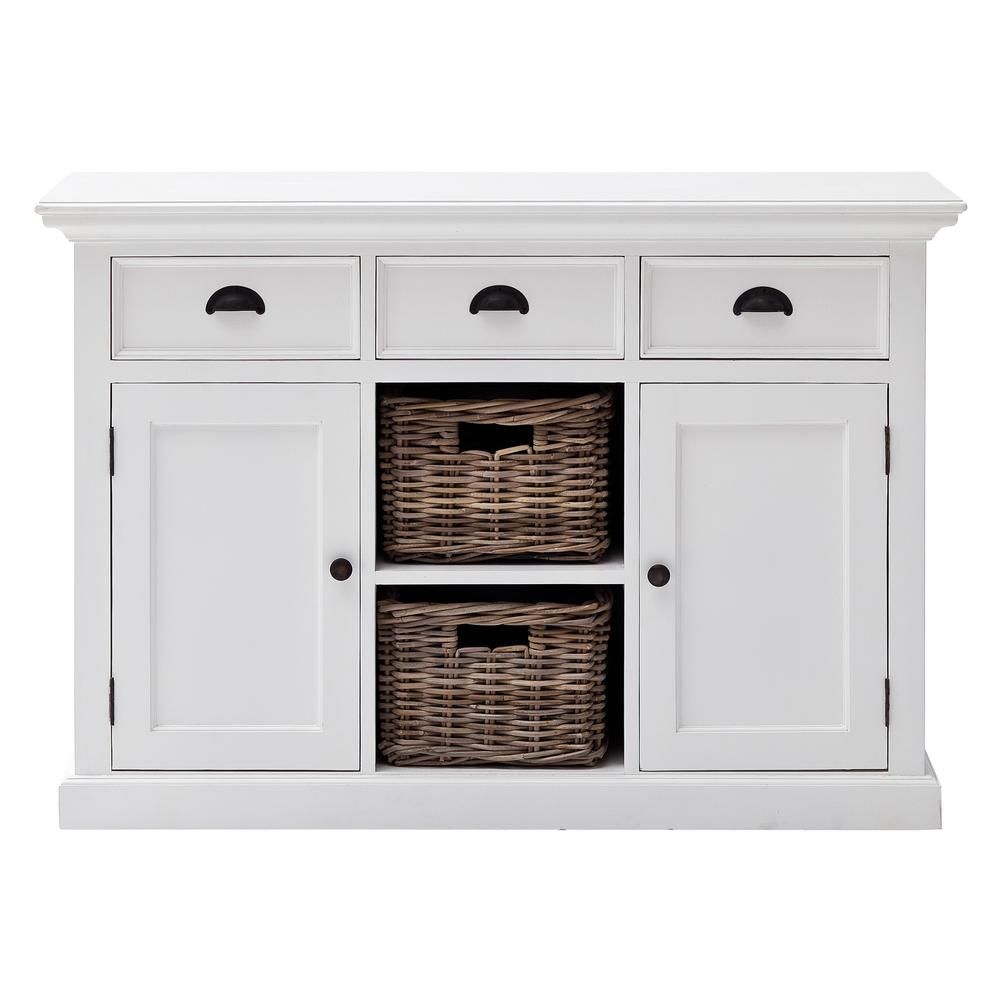 Halifax Classic White Buffet with 2 Baskets. Picture 2