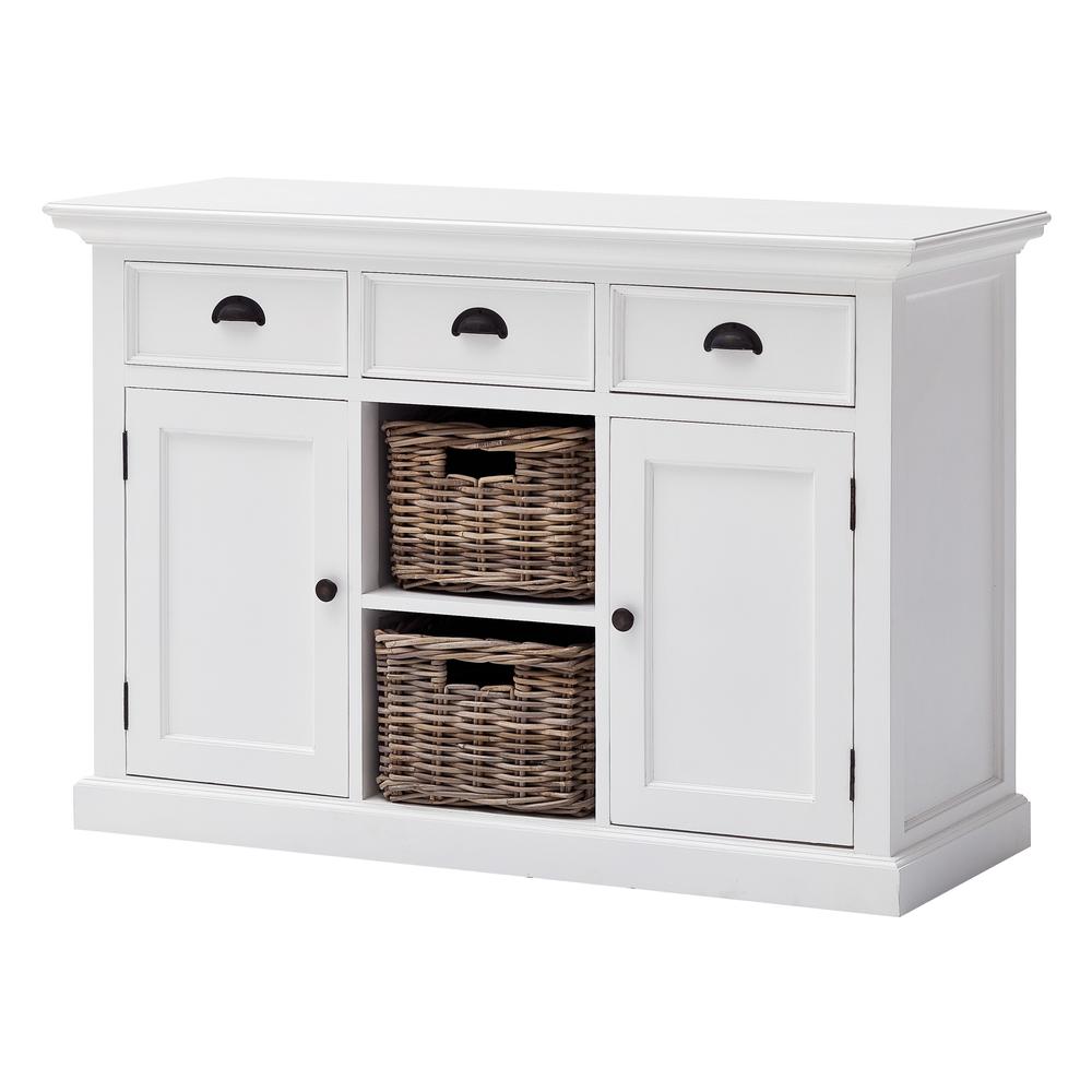 Halifax Classic White Buffet with 2 Baskets. Picture 3