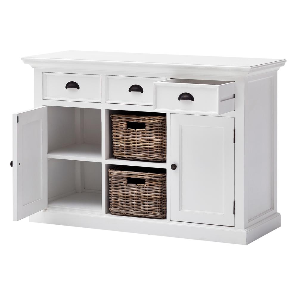 Halifax Classic White Buffet with 2 Baskets. Picture 5