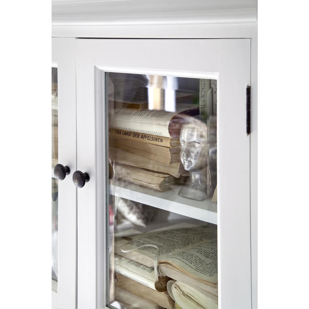 Halifax Classic White Display Buffet with 4 Glass Doors. Picture 11