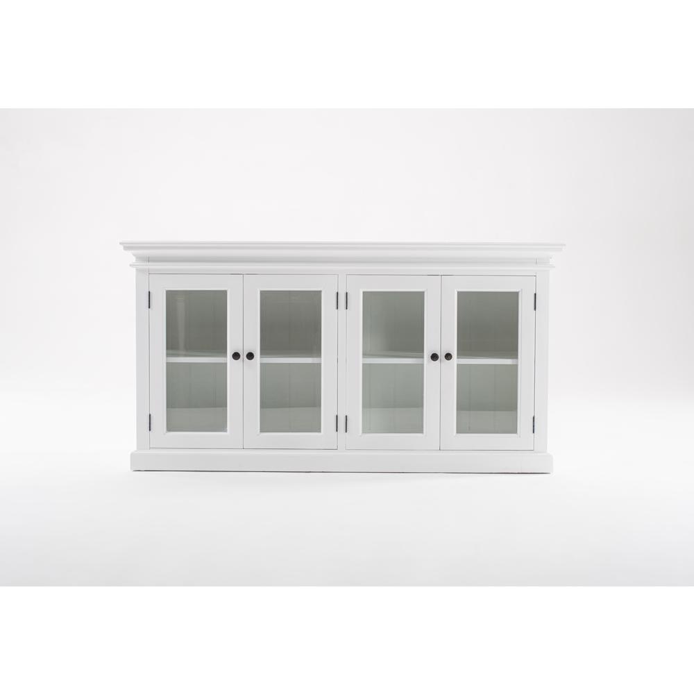Halifax Classic White Display Buffet with 4 Glass Doors. Picture 6