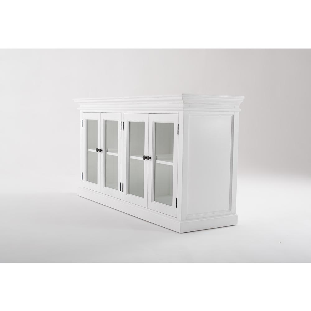 Halifax Classic White Display Buffet with 4 Glass Doors. Picture 8