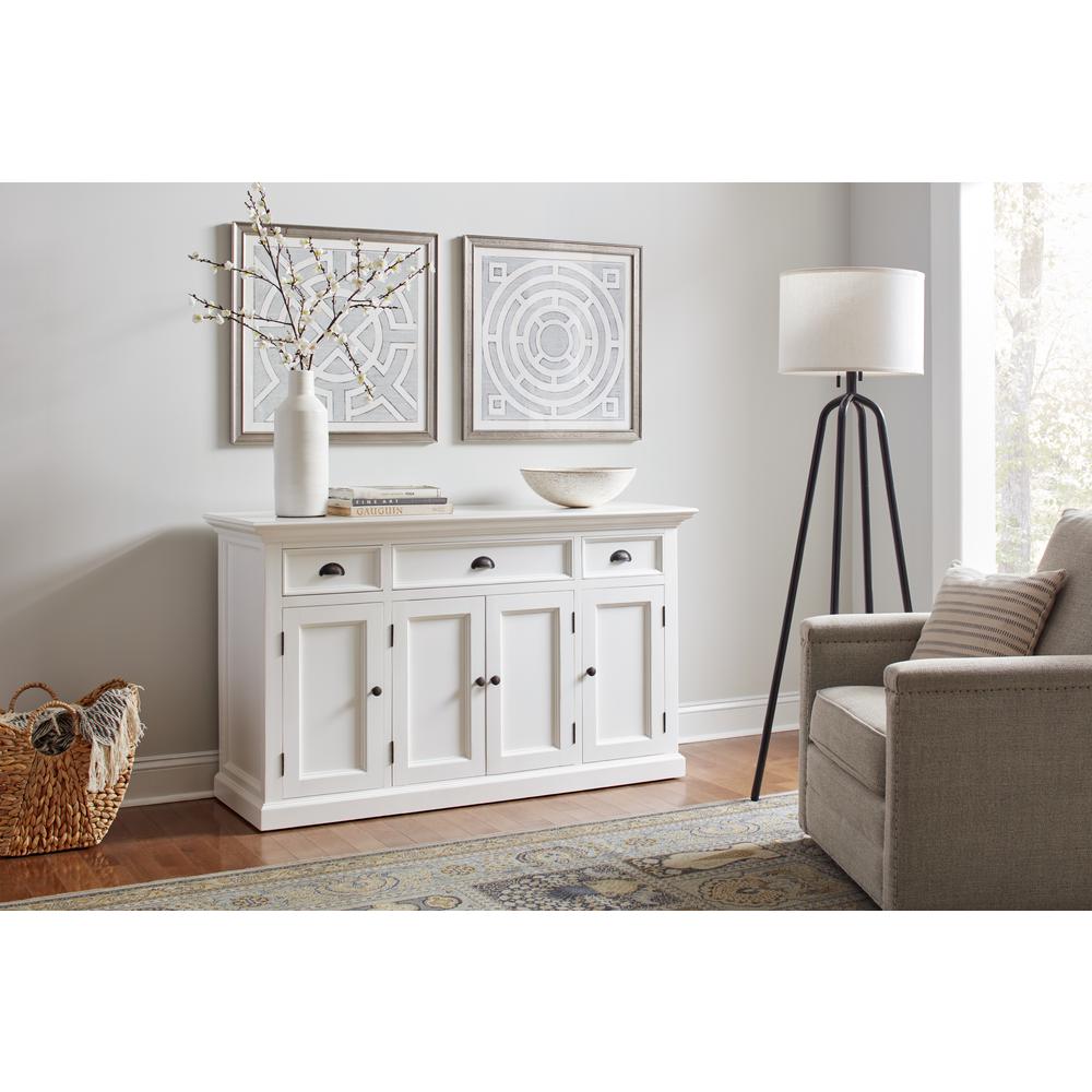 Halifax Classic White Buffet with 4 Doors 3 Drawers. Picture 6