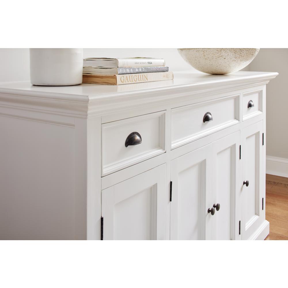 Halifax Classic White Buffet with 4 Doors 3 Drawers. Picture 7