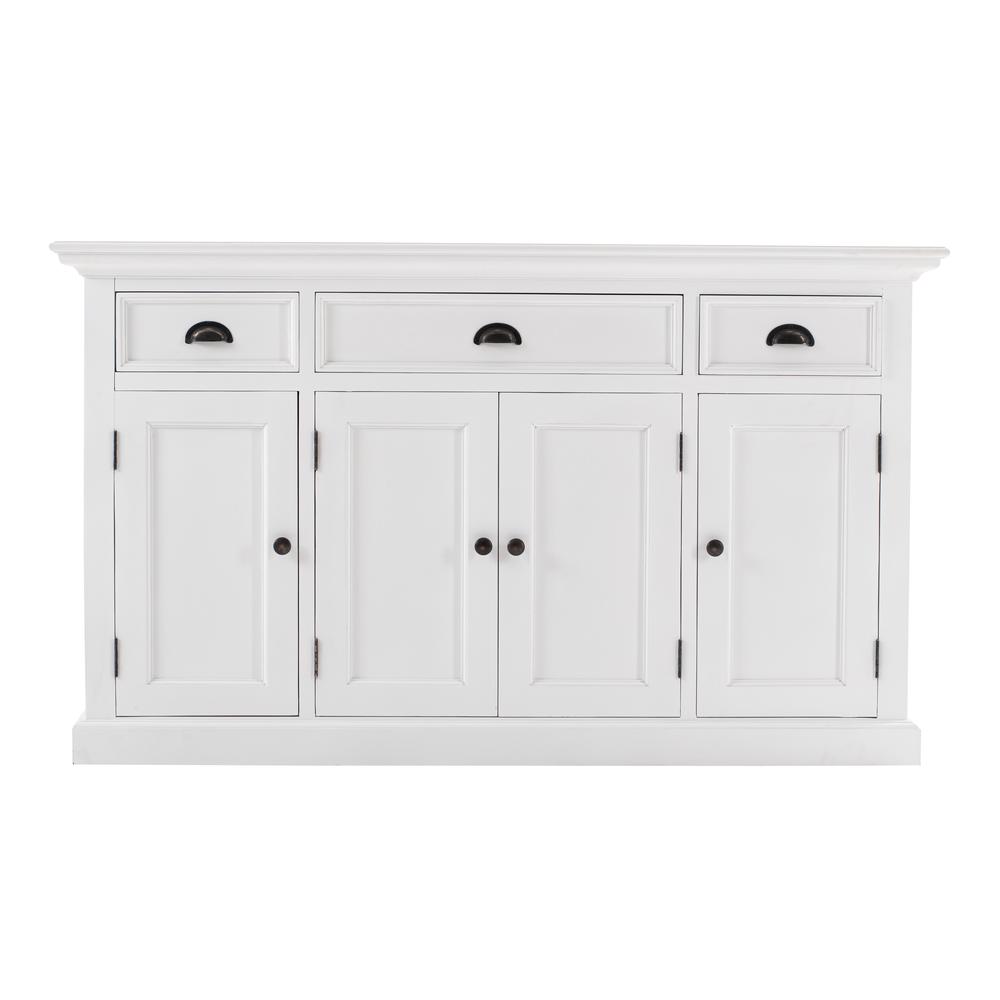 Halifax Classic White Buffet with 4 Doors 3 Drawers. Picture 1