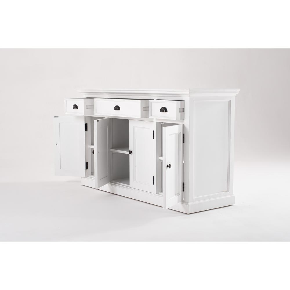 Halifax Classic White Buffet with 4 Doors 3 Drawers. Picture 13