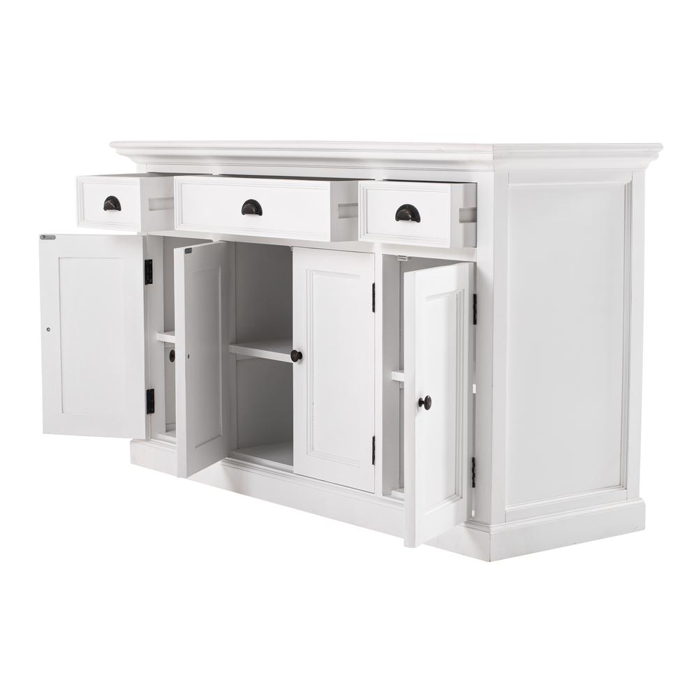 Halifax Classic White Buffet with 4 Doors 3 Drawers. Picture 3