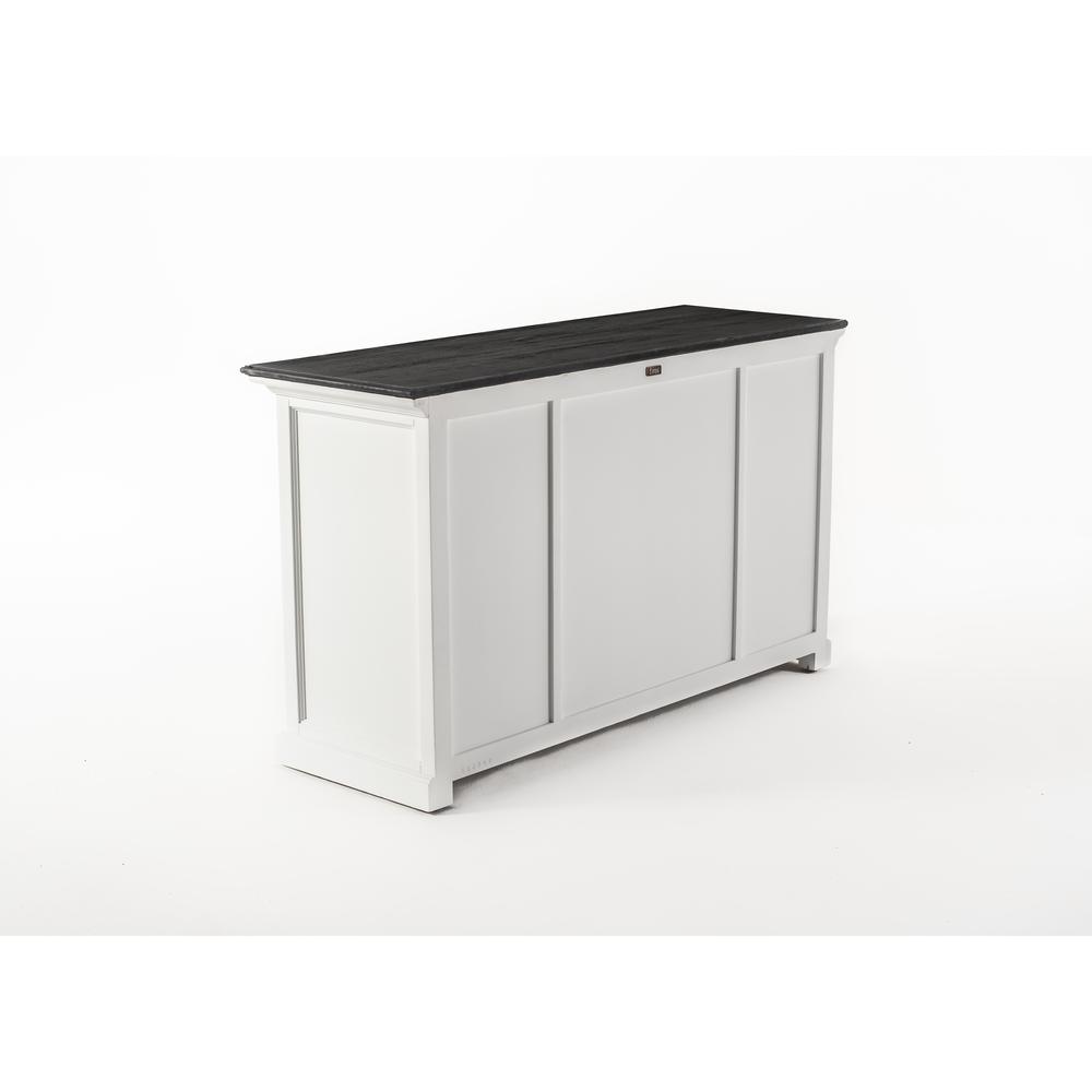 Halifax Contrast Classic White & Black Buffet with 4 Doors 3 Drawers. Picture 23