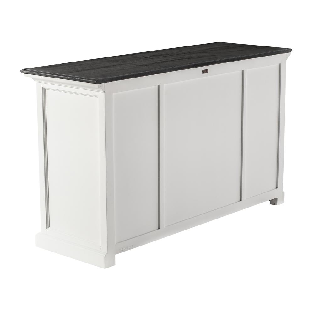 Halifax Contrast Classic White & Black Buffet with 4 Doors 3 Drawers. Picture 16