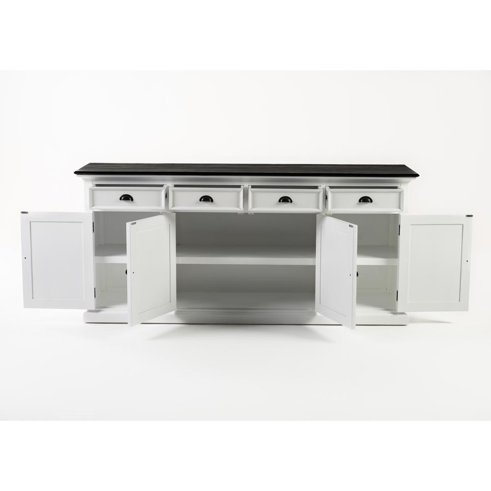 Halifax Contrast Classic White & Black Buffet. Picture 18