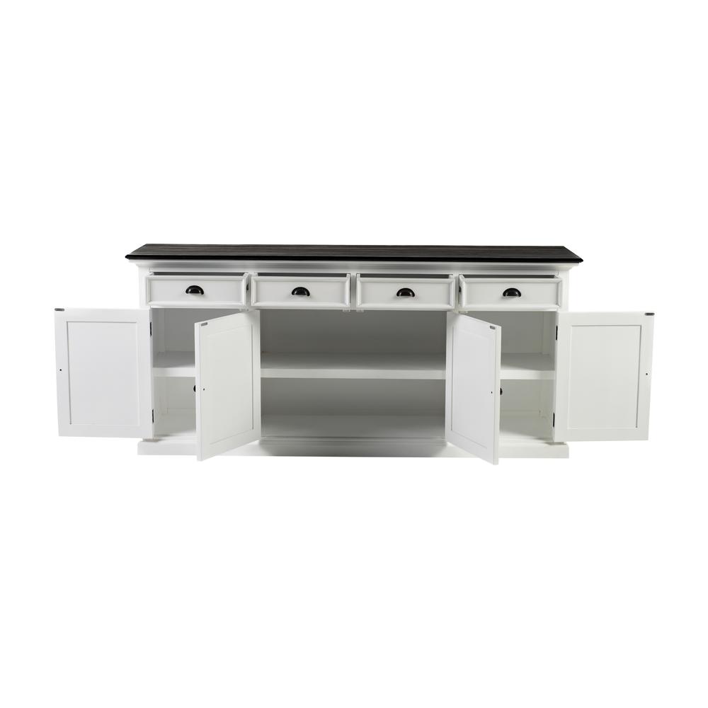 Halifax Contrast Classic White & Black Buffet. Picture 1