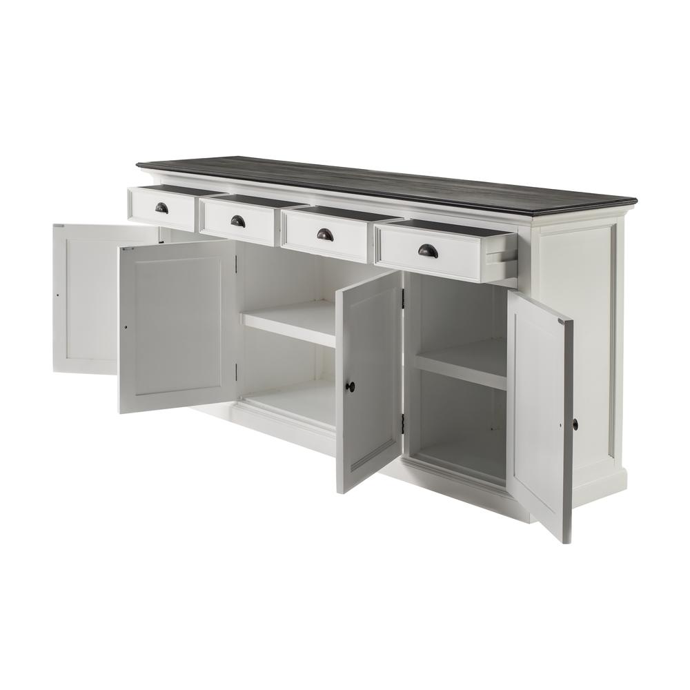 Halifax Contrast Classic White & Black Buffet. Picture 4