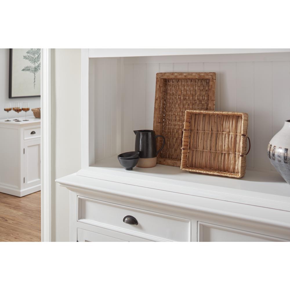 Halifax Classic White Buffet Hutch Unit with 2 Adjustable Shelves. Picture 6