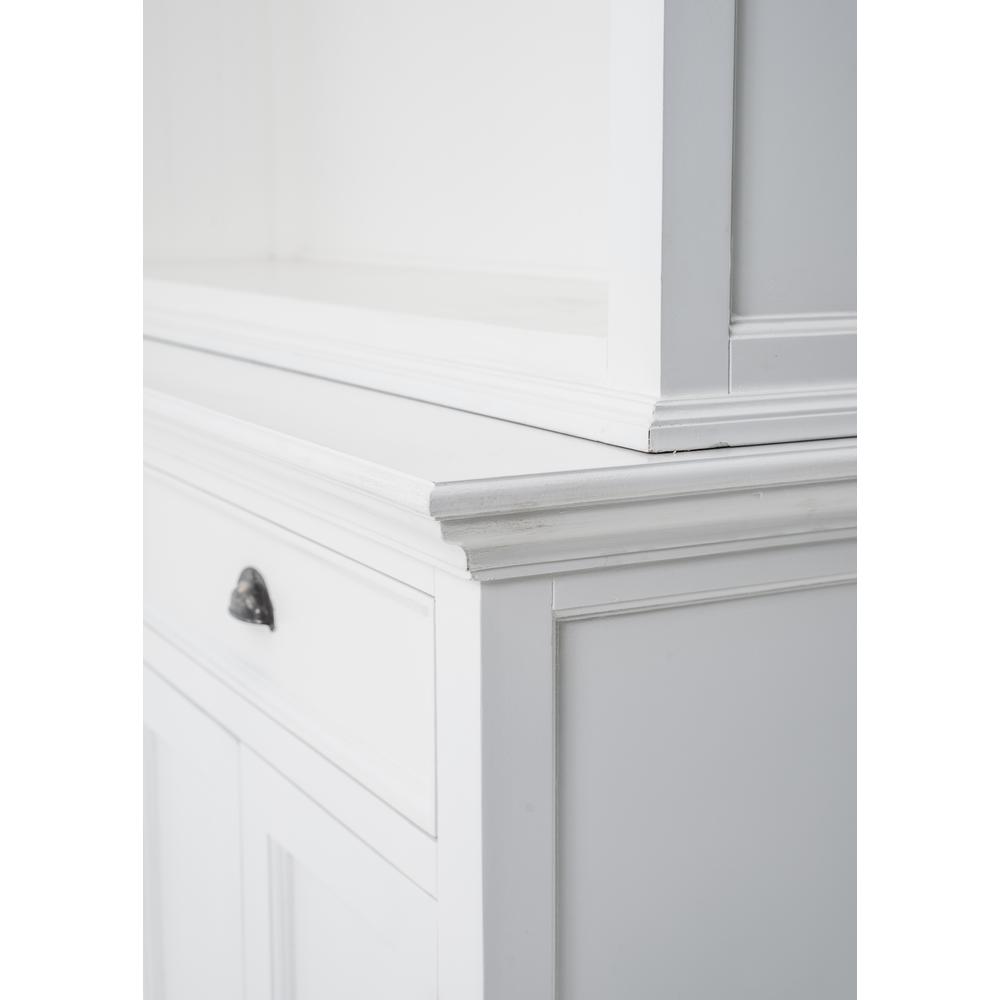 Halifax Classic White Buffet Hutch Unit with 2 Adjustable Shelves. Picture 34