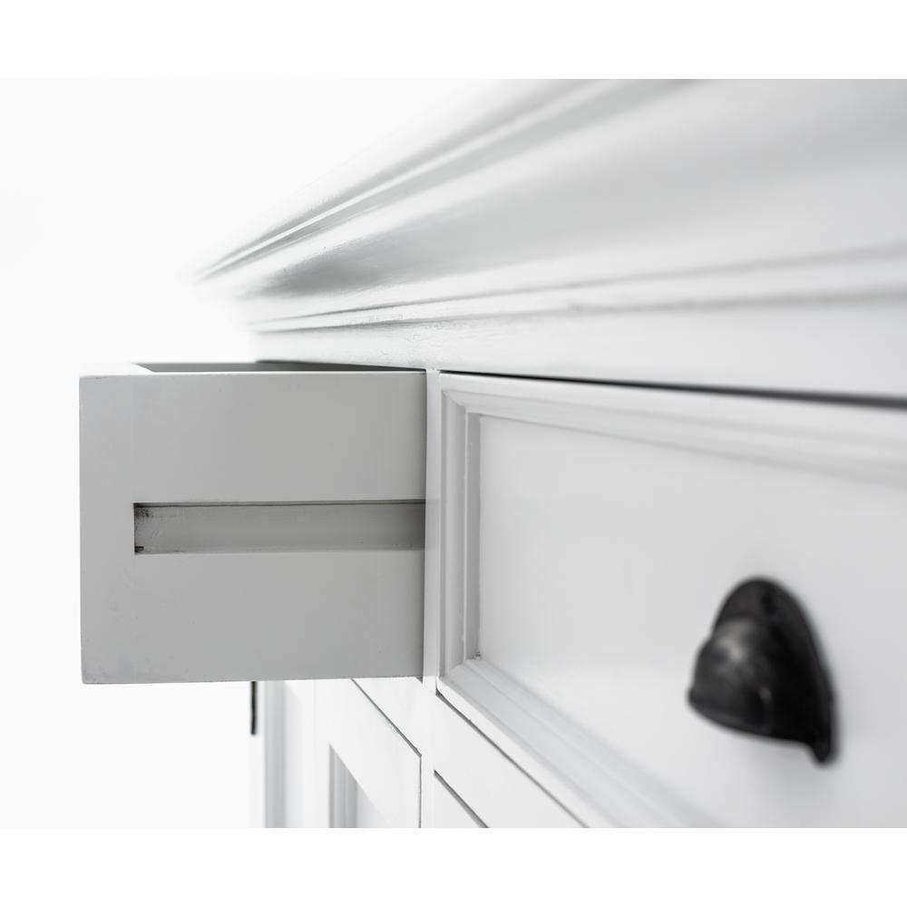 Halifax Classic White Buffet Hutch Unit with 2 Adjustable Shelves. Picture 38