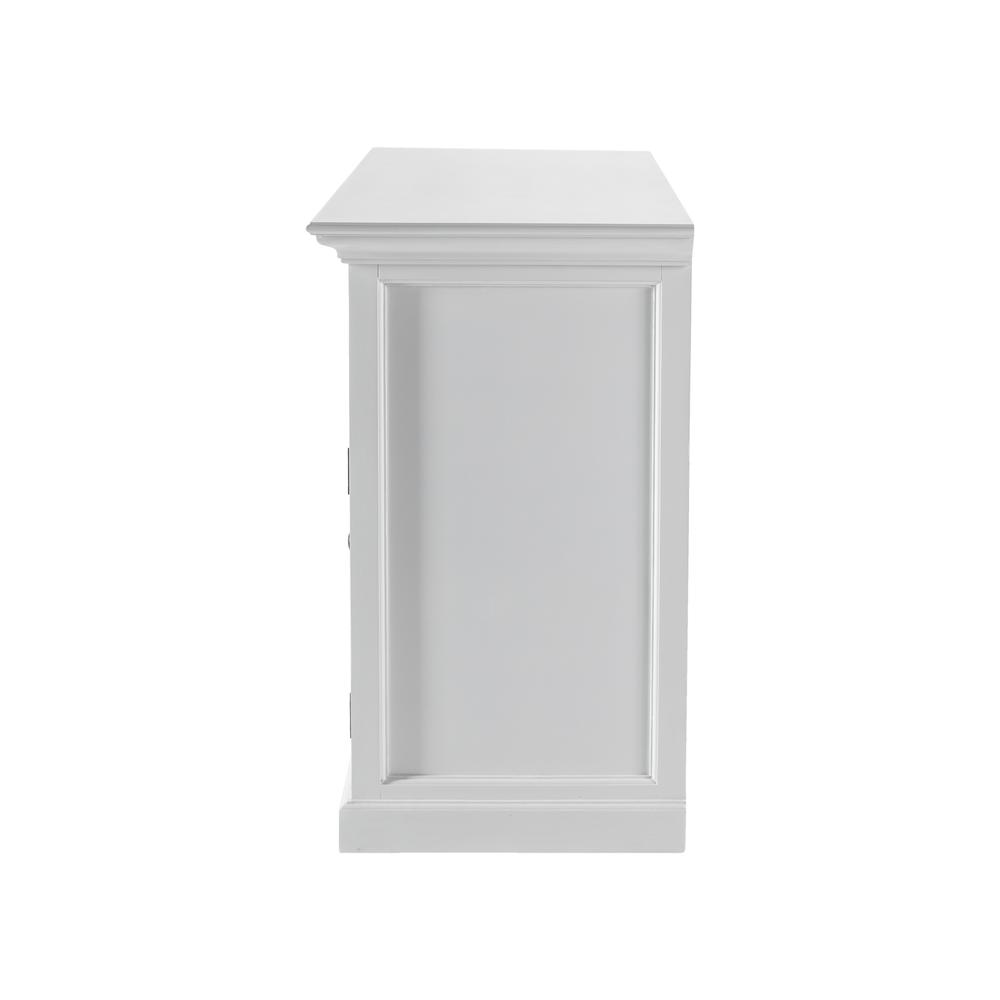 Halifax Classic White Buffet with 4 Glass Doors 3 Drawers. Picture 3