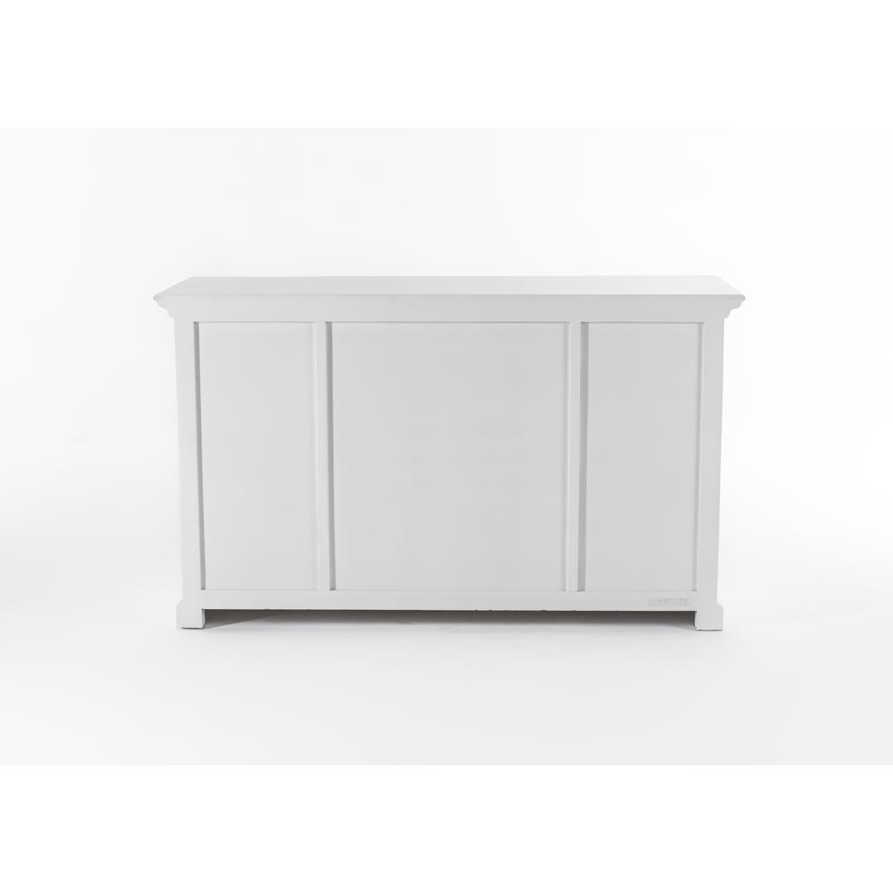 Halifax Classic White Buffet with 4 Glass Doors 3 Drawers. Picture 16