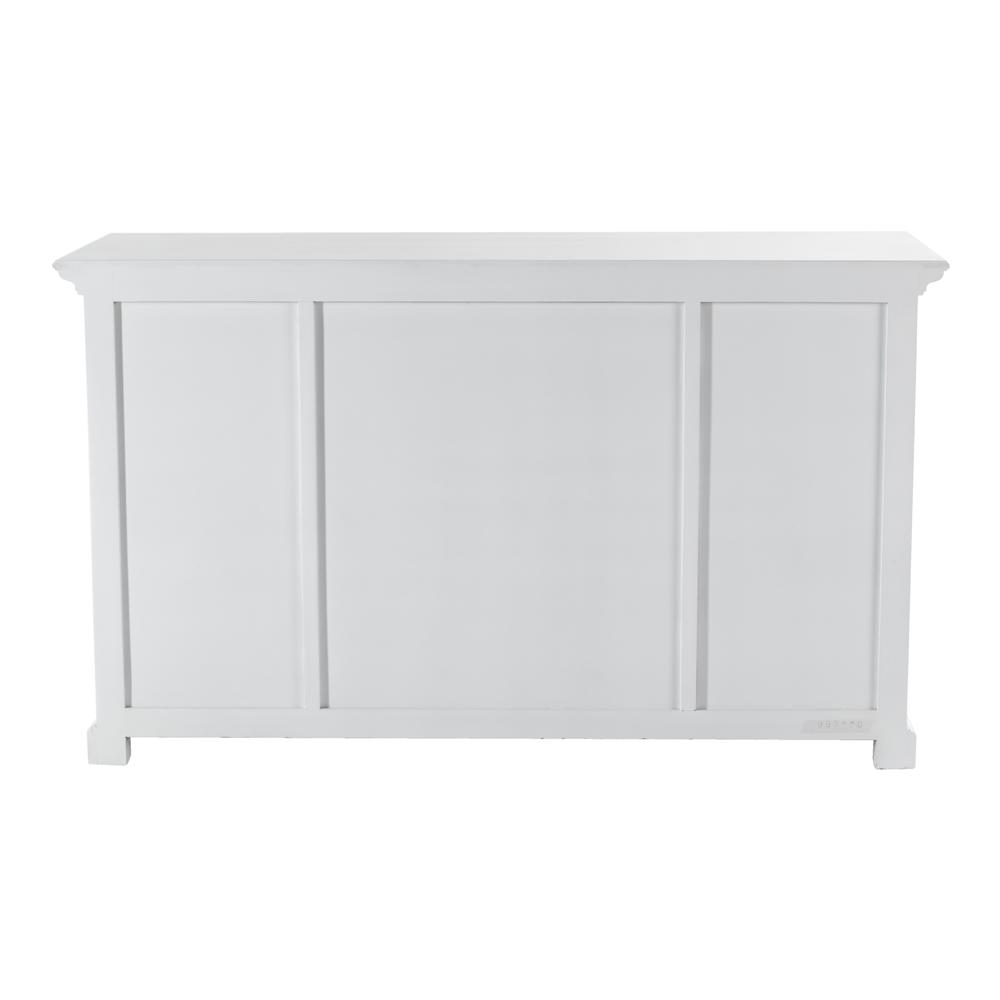 Halifax Classic White Buffet with 4 Glass Doors 3 Drawers. Picture 7