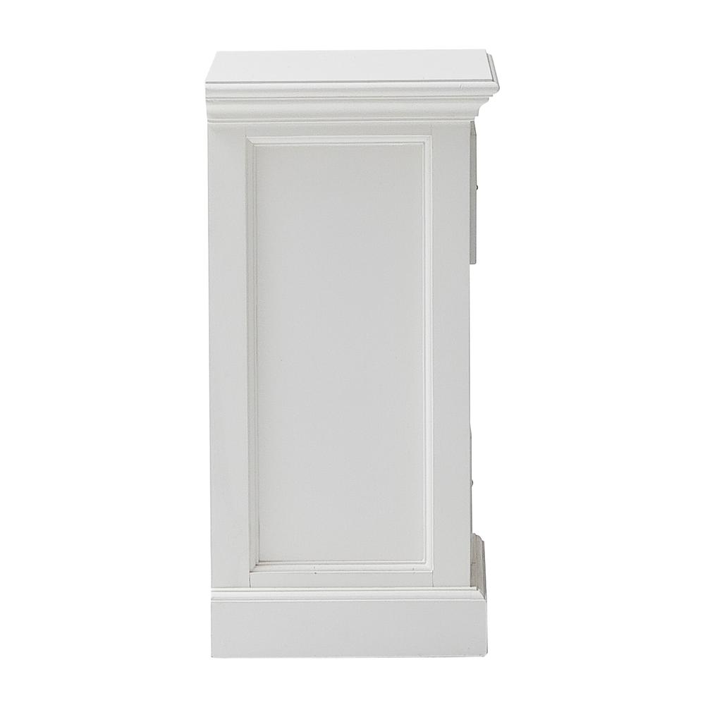 Halifax Classic White Bedside Drawer Unit. Picture 3