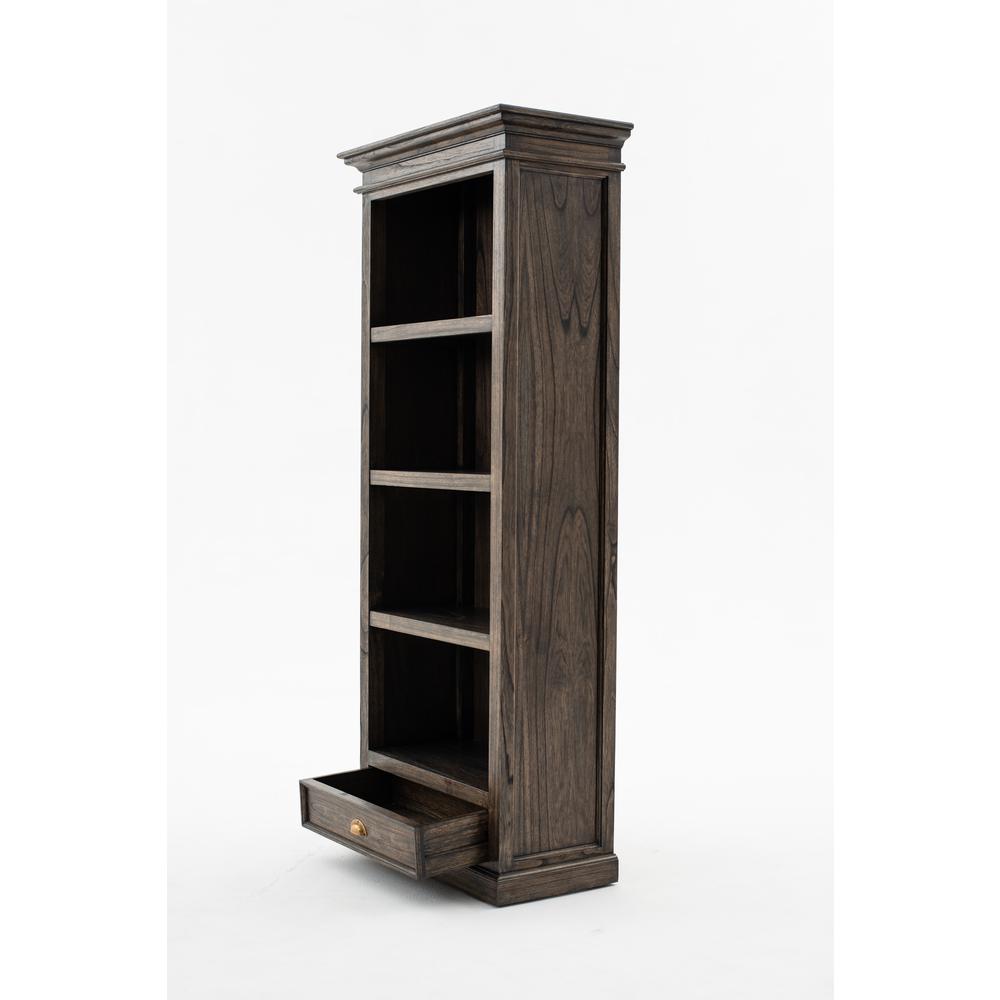 Halifax Mindi Black Wash Bookcase with 1 Drawer. Picture 14