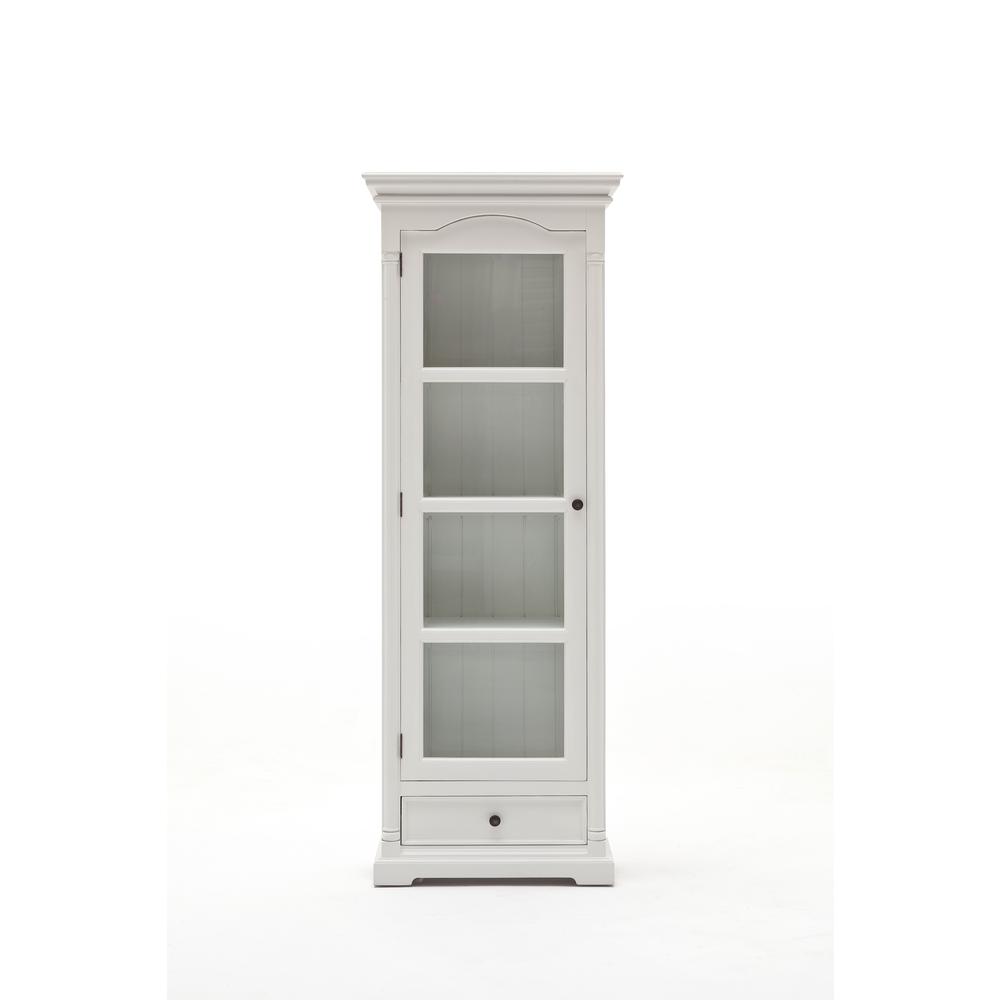Provence Classic White Glass Cabinet. Picture 6