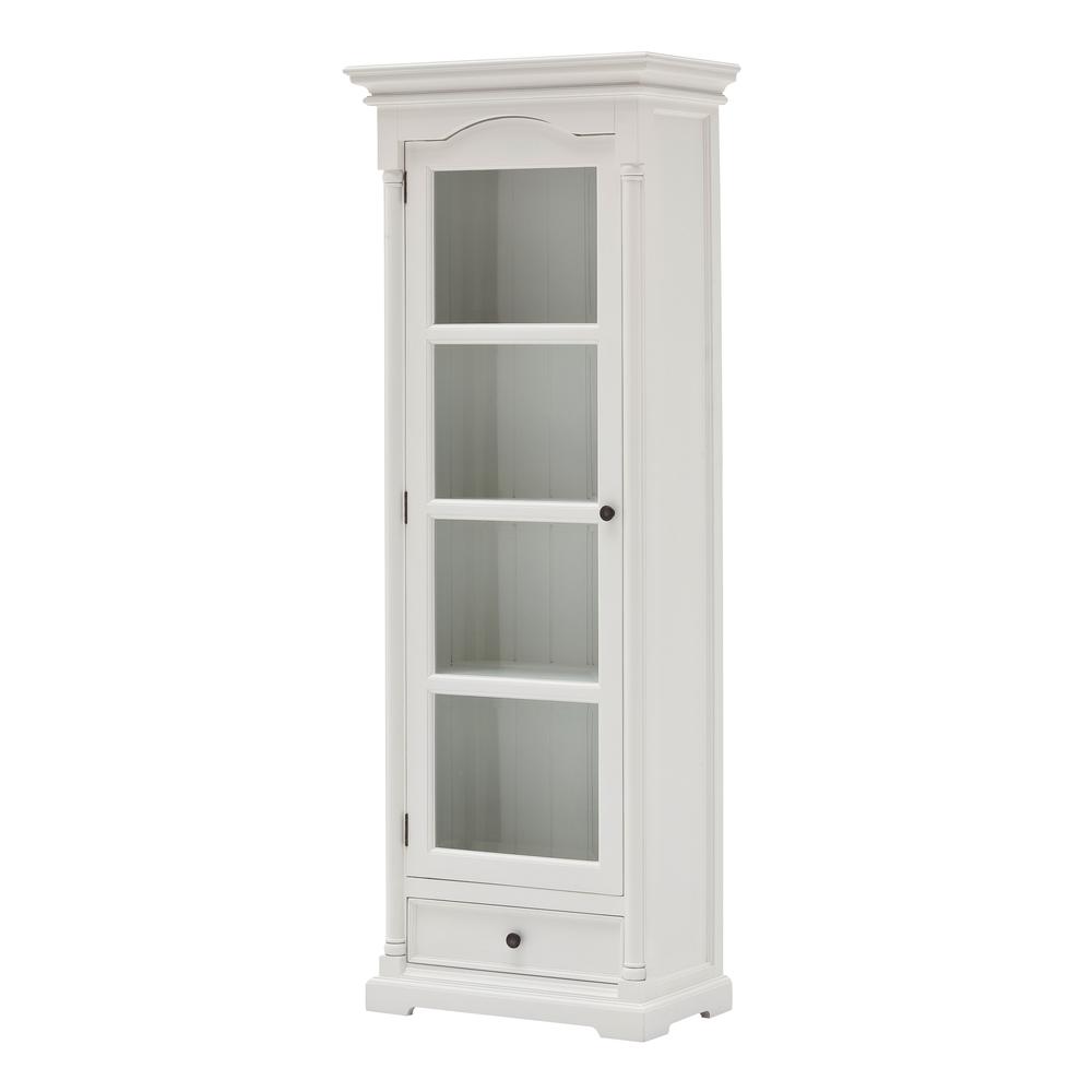 Provence Classic White Glass Cabinet. Picture 3