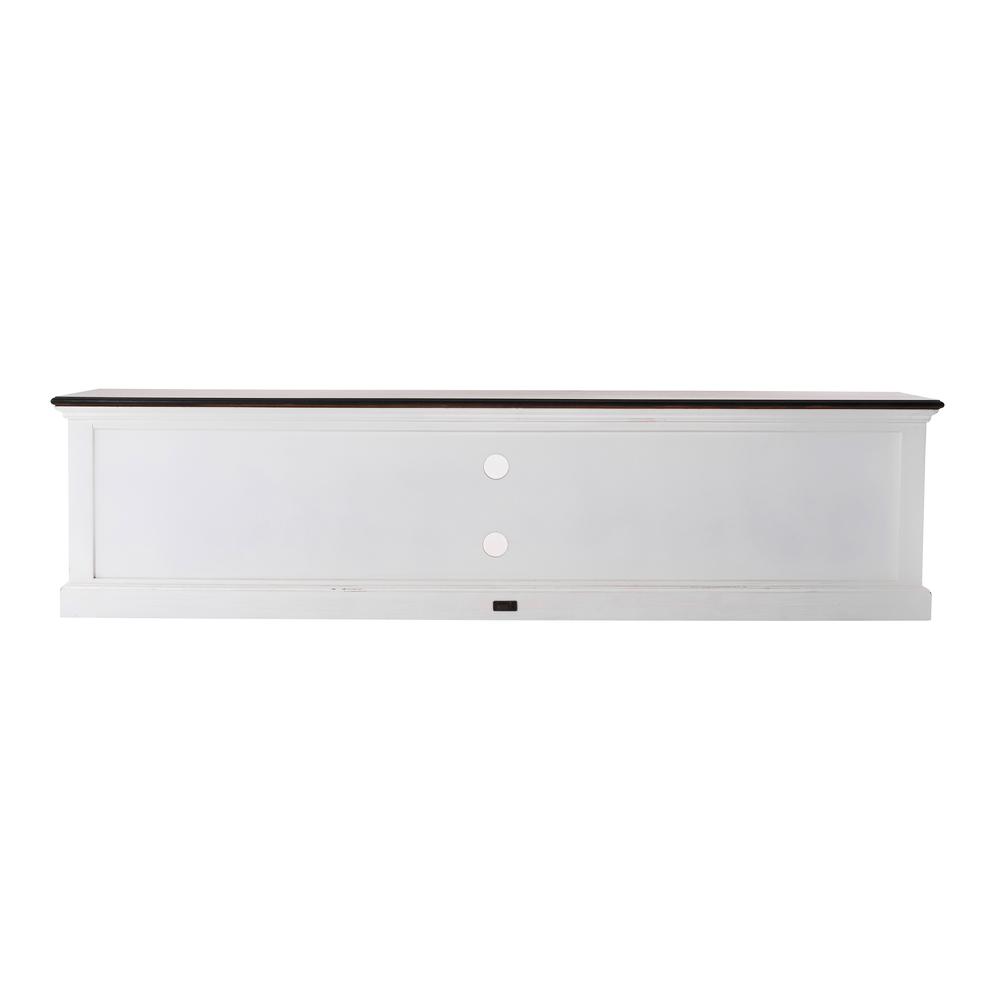 Halifax Accent White Distress & Deep Brown Large ETU with 4 drawers. Picture 5