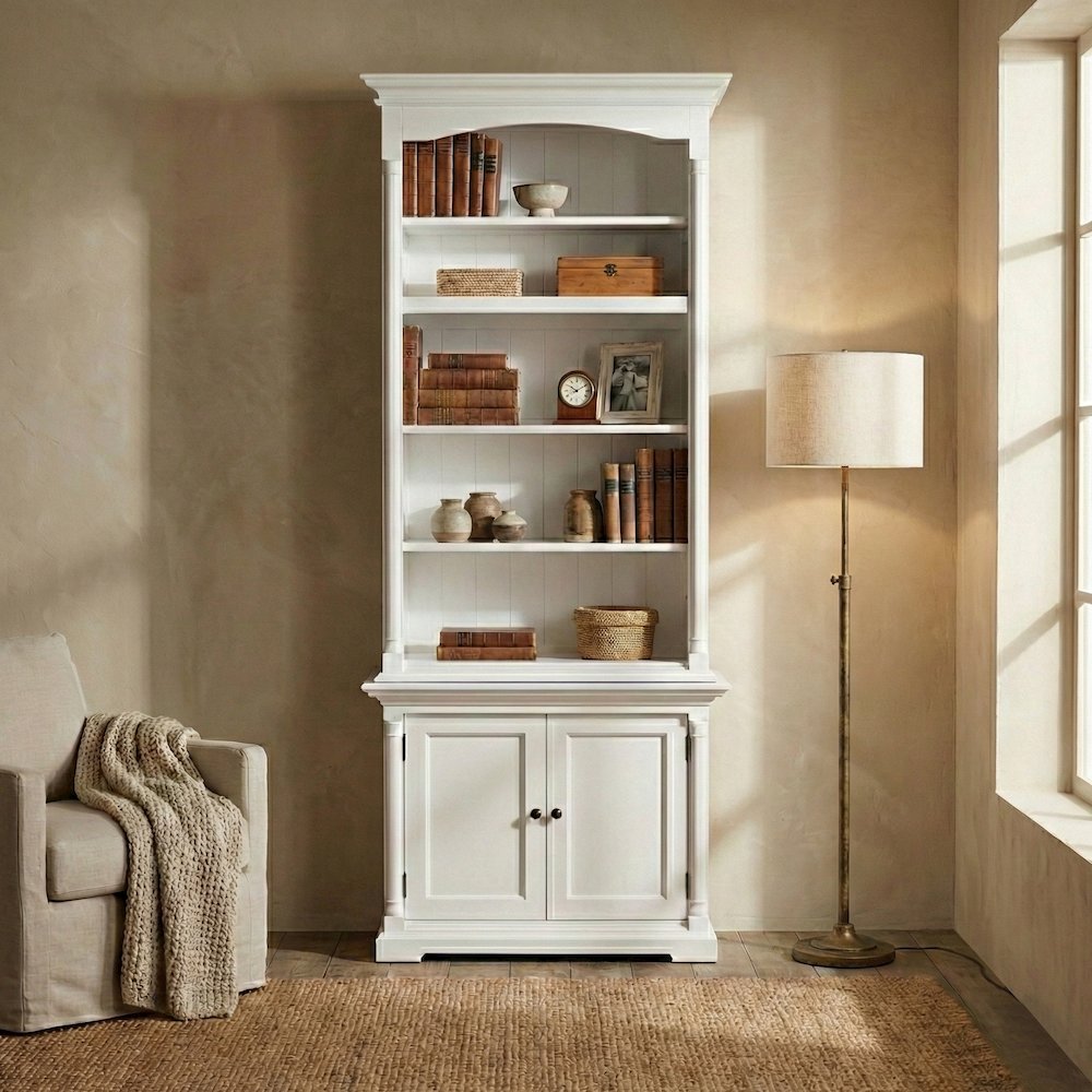 Provence Classic White Single-Bay Hutch Unit. Picture 1