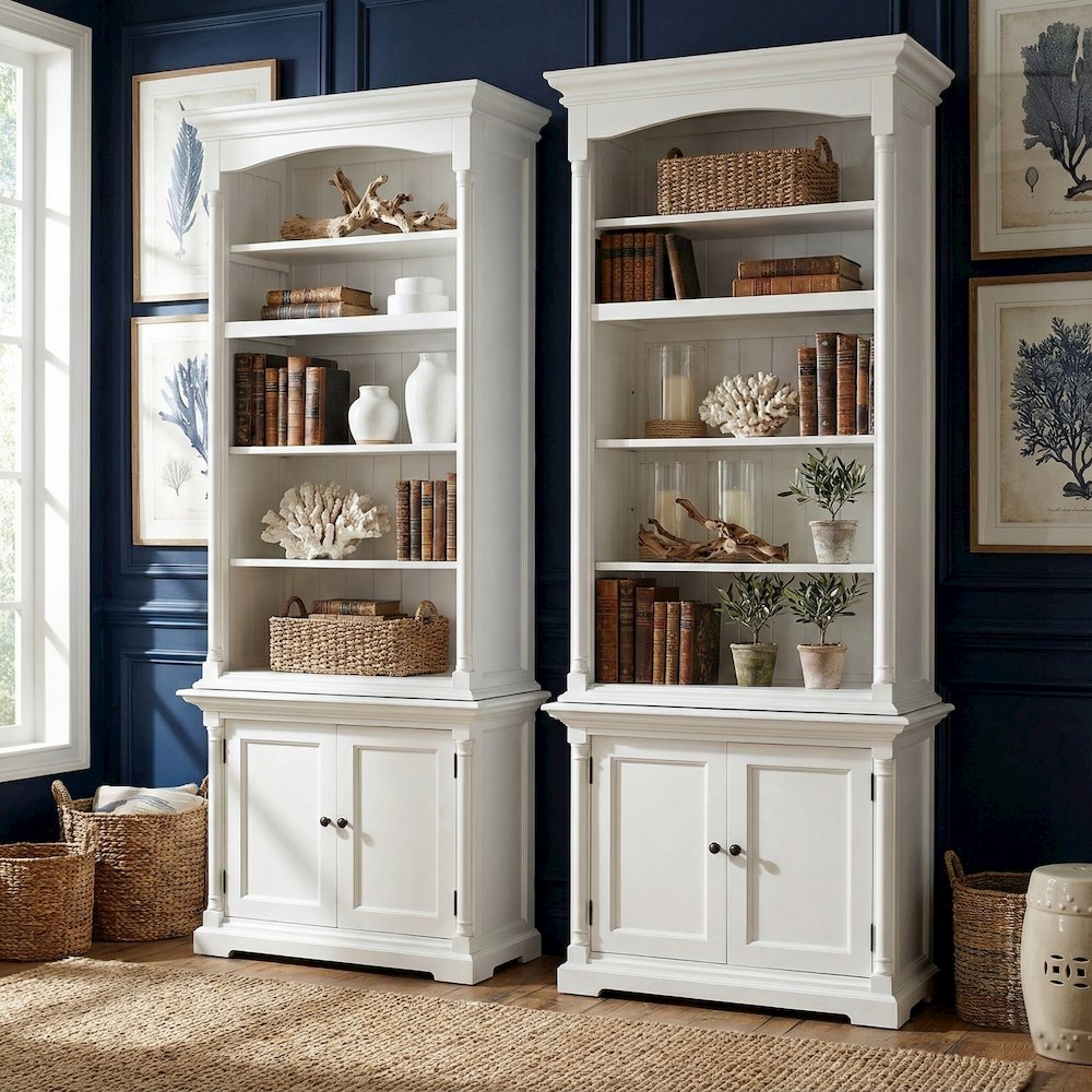 Provence Classic White Single-Bay Hutch Unit. Picture 3