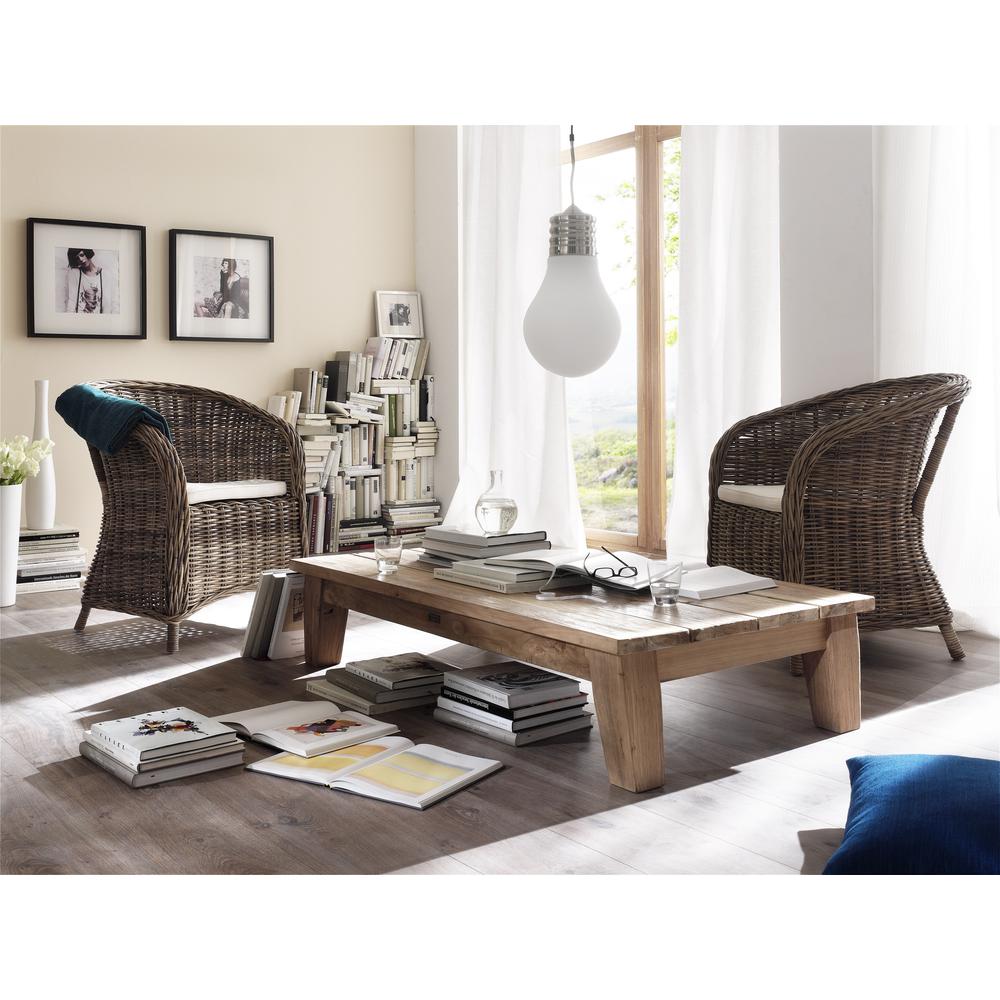 Wickerworks Natural Bonsun Armchair (Set of 2). Picture 5