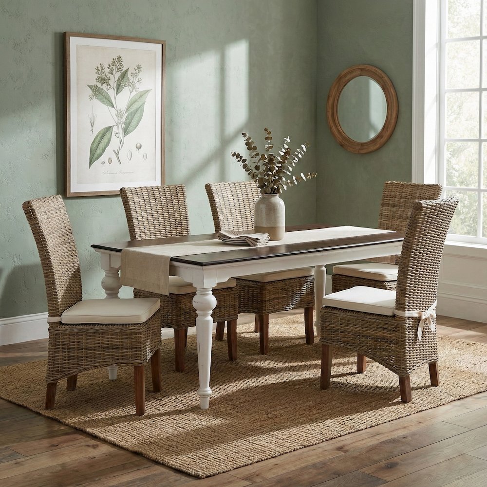 Wickerworks Natural Salsa Dining Chair (Set of 2). Picture 1