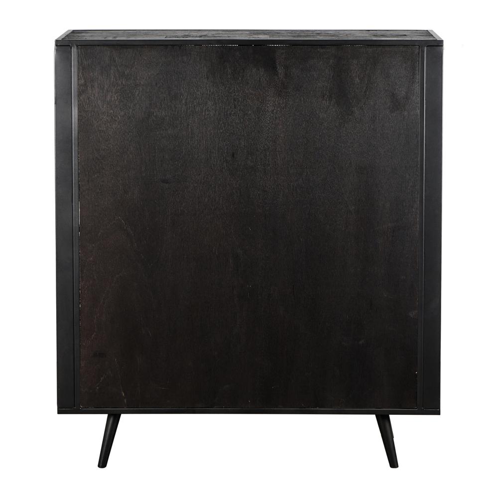 Nordic Mindi Rattan Nordic Black Buffet 4 Doors. Picture 8