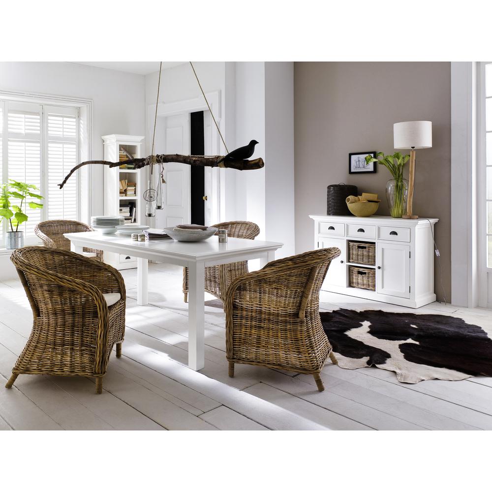 Halifax Classic White Dining Table. Picture 6