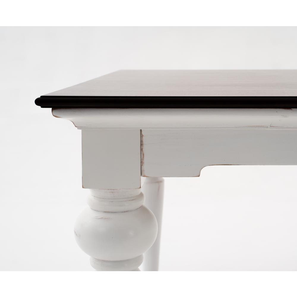 Provence Accent White Distress & Deep Brown Dining Table 240. Picture 3