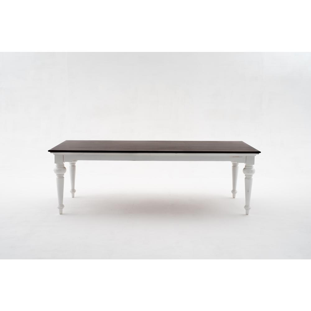 Provence Accent White Distress & Deep Brown Dining Table 240. Picture 9