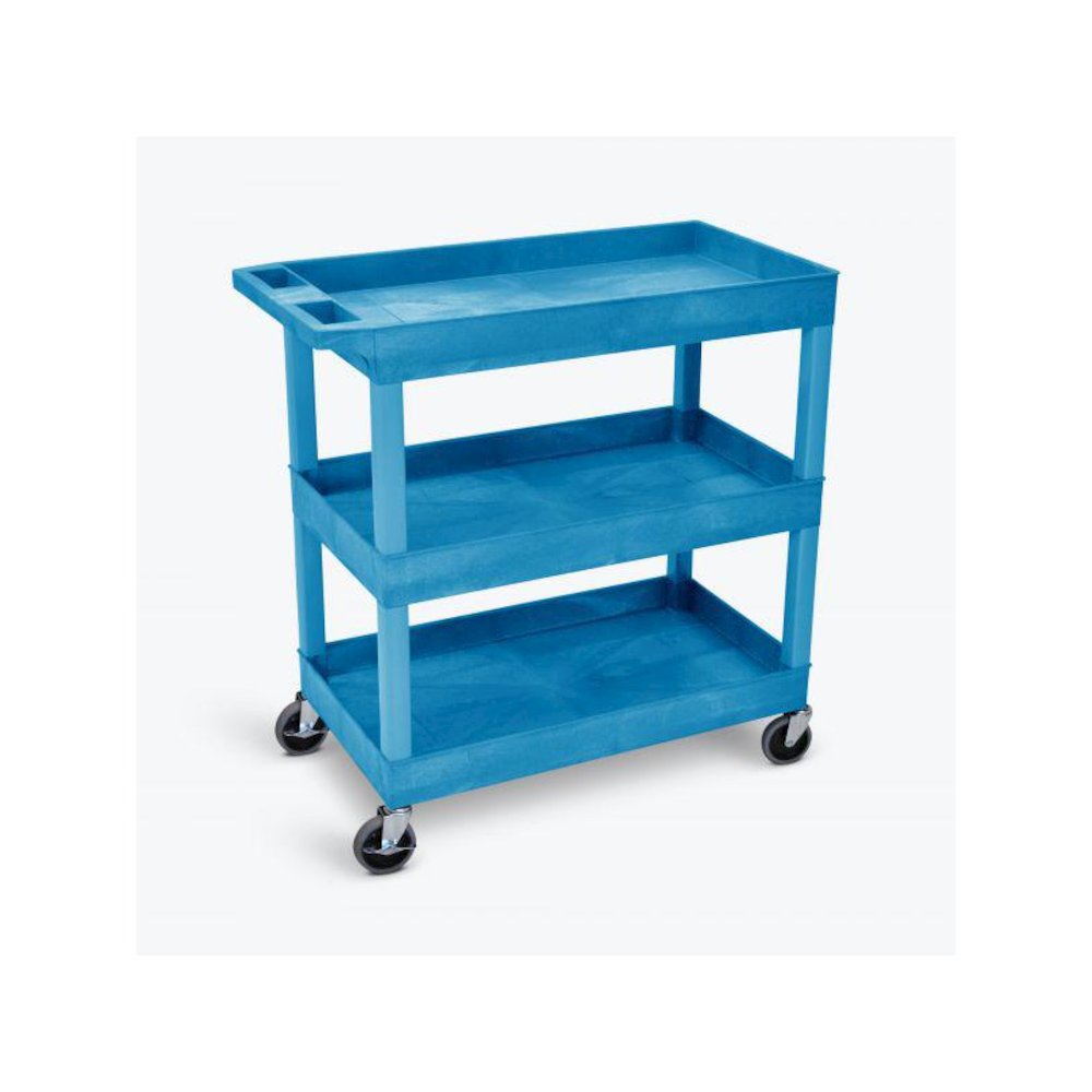 Blue 18X32 3 Tub Cart. Picture 1